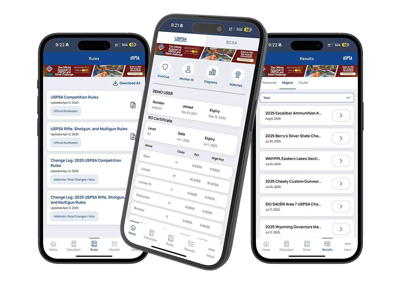 USPSA App hero phone