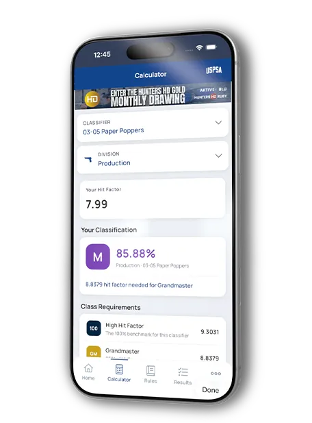 USPSA App phone